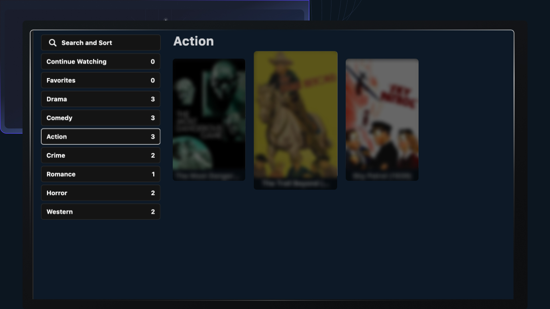 Captura de pantalla de un catalogo