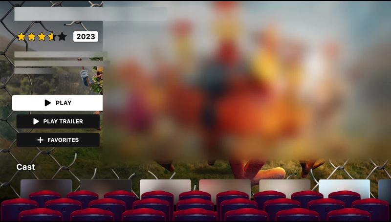 Captura de pantalla de una App con listas M3U y EPG