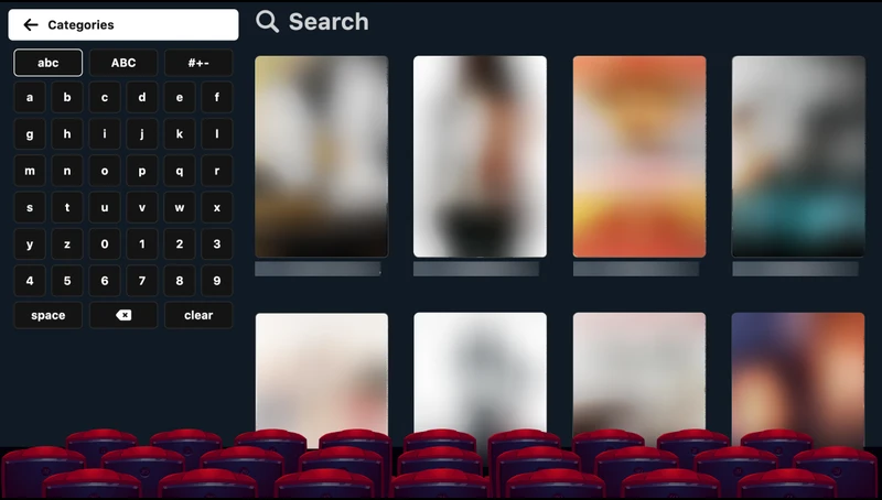 Captura de pantalla de una App con listas M3U y EPG